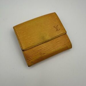 Authentic Louis Vuitton Yellow Wallet- Has Wear & Callouts